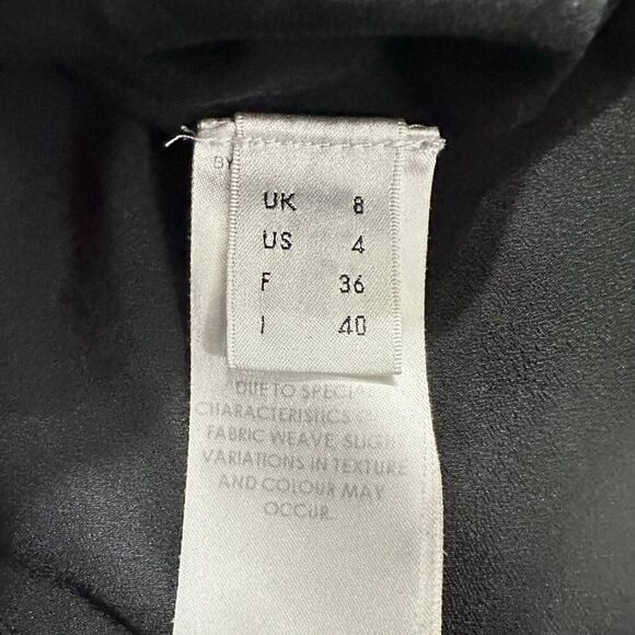 Victoria Victoria Beckham One Shoulder Dress Women's 4 Black Short Sheath - Picture 8 of 15